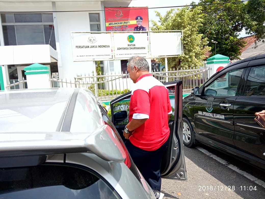 PENGHUJUNG TAHUN 2018, ANGGO RUDI KADISPORA PANGKALPINANG DIPERIKSA KEJARI PANGKALPINANG