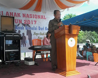 Peringatan Hari Anak Nasional, Ini Harapan Camat Hiliserangkai, Kabupaten Nias 