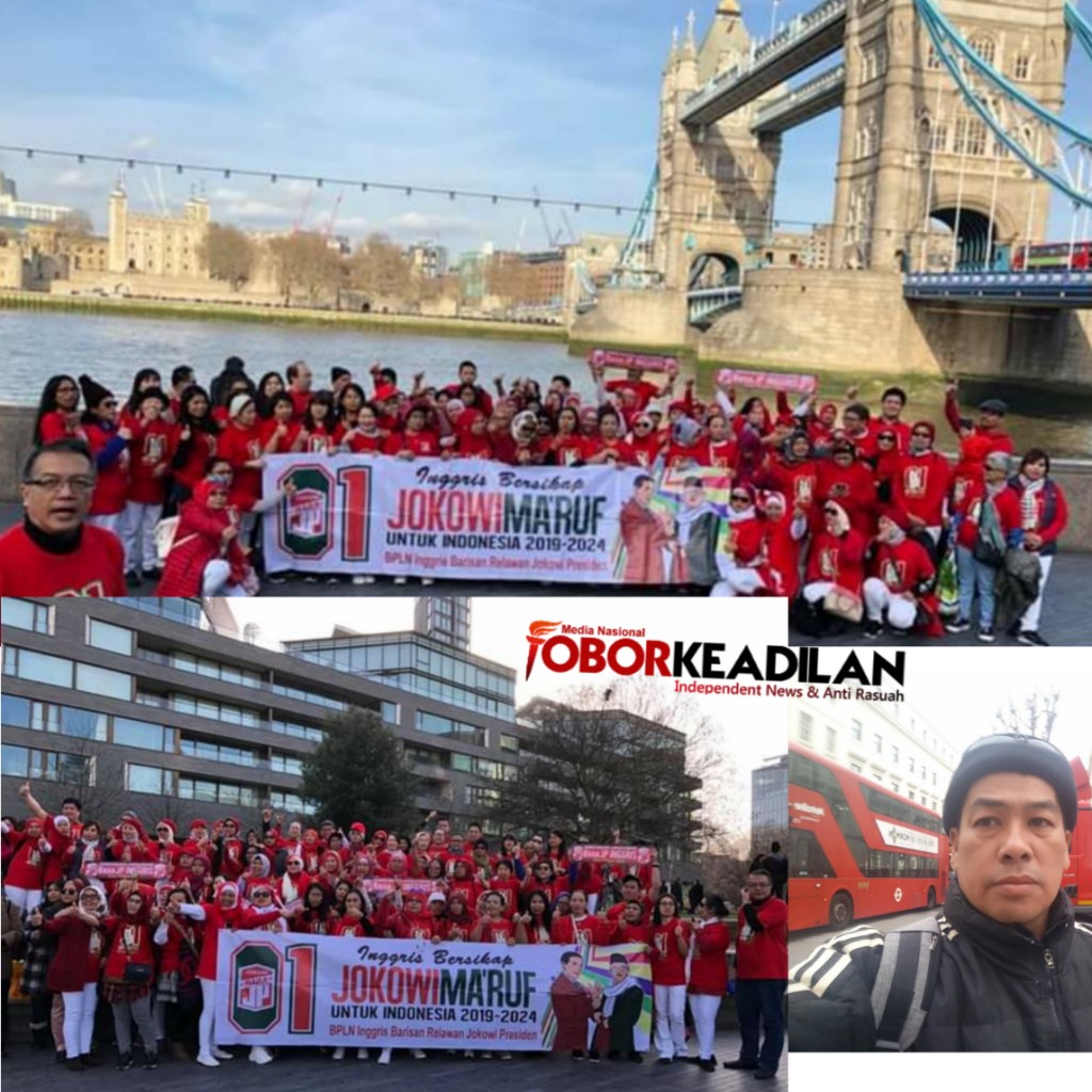 Dari Potter Field Park-London Warga BARA JP Deklarasi Dukungan Kepada Jokowi-Ma'aruf