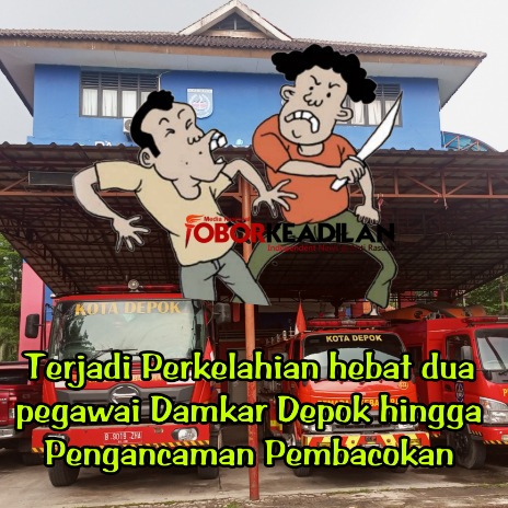 Hunuskan Sajam Warnai Pertempuran Dua Pegawai Damkar, Sandi Butarbutar Melapor ke Polres Depok 