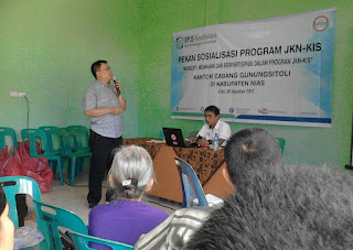 BPJS Kesehatan Cab Gunungsitoli Adakan Sosialisasi di Kabupaten Nias