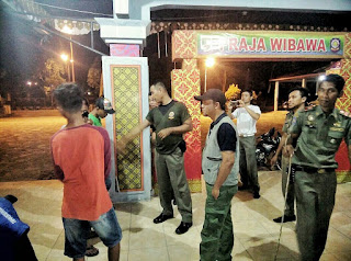 GELAR PATROLI RUTIN MALAM HARI, SATPOL PP PELALAWAN CIDUK 4 PRIA , 1 WANITA REMAJA.