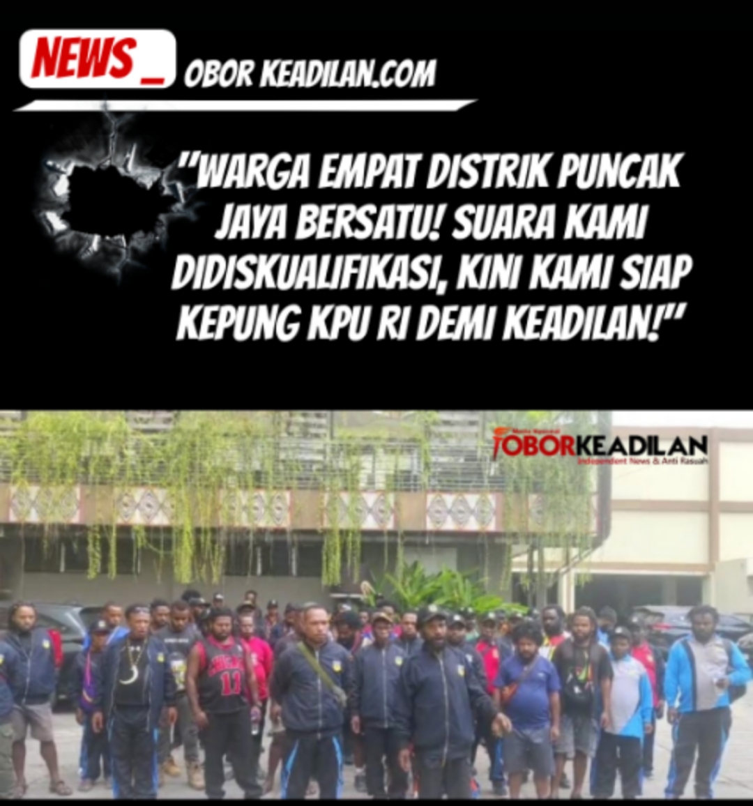 Empat Distrik di Puncak Jaya Ancam Boikot Pemerintahan dan Duduki KPU RI Usai Putusan MK