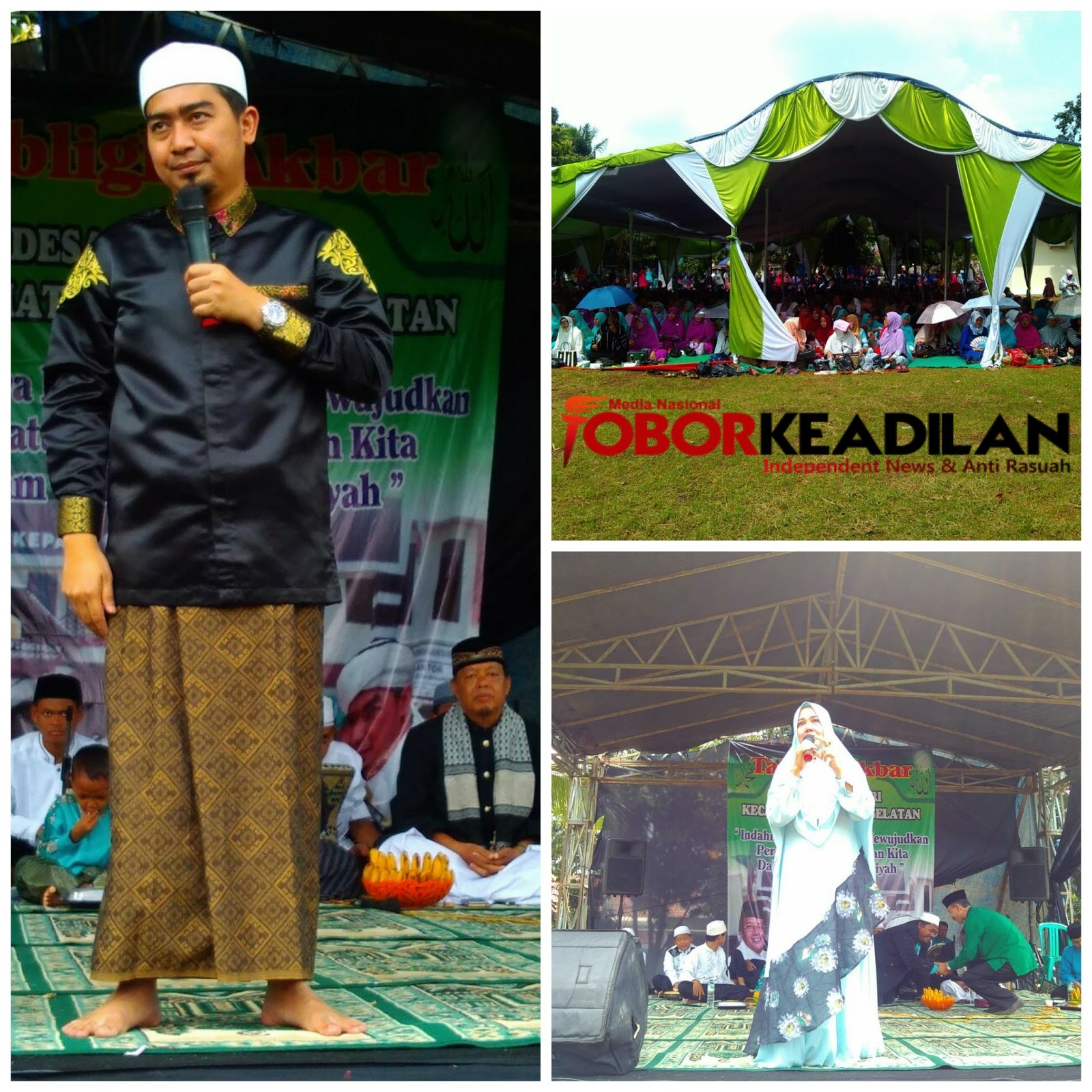 Ustad Solmet Hadir Di Desa Mekar sari Bekasi di acara Maulid Nabi Besar Muhammad SWT