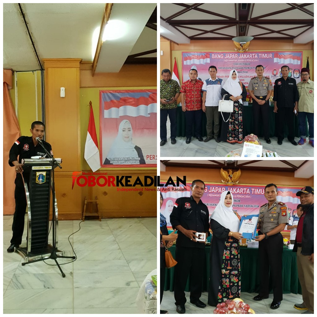 Bang Japar Wilayah Jakarta Timur lakukan sosialisasi Pemilu Serentak 2019 bersama Kesbangpol, Polres, dan KPUD Jaktim