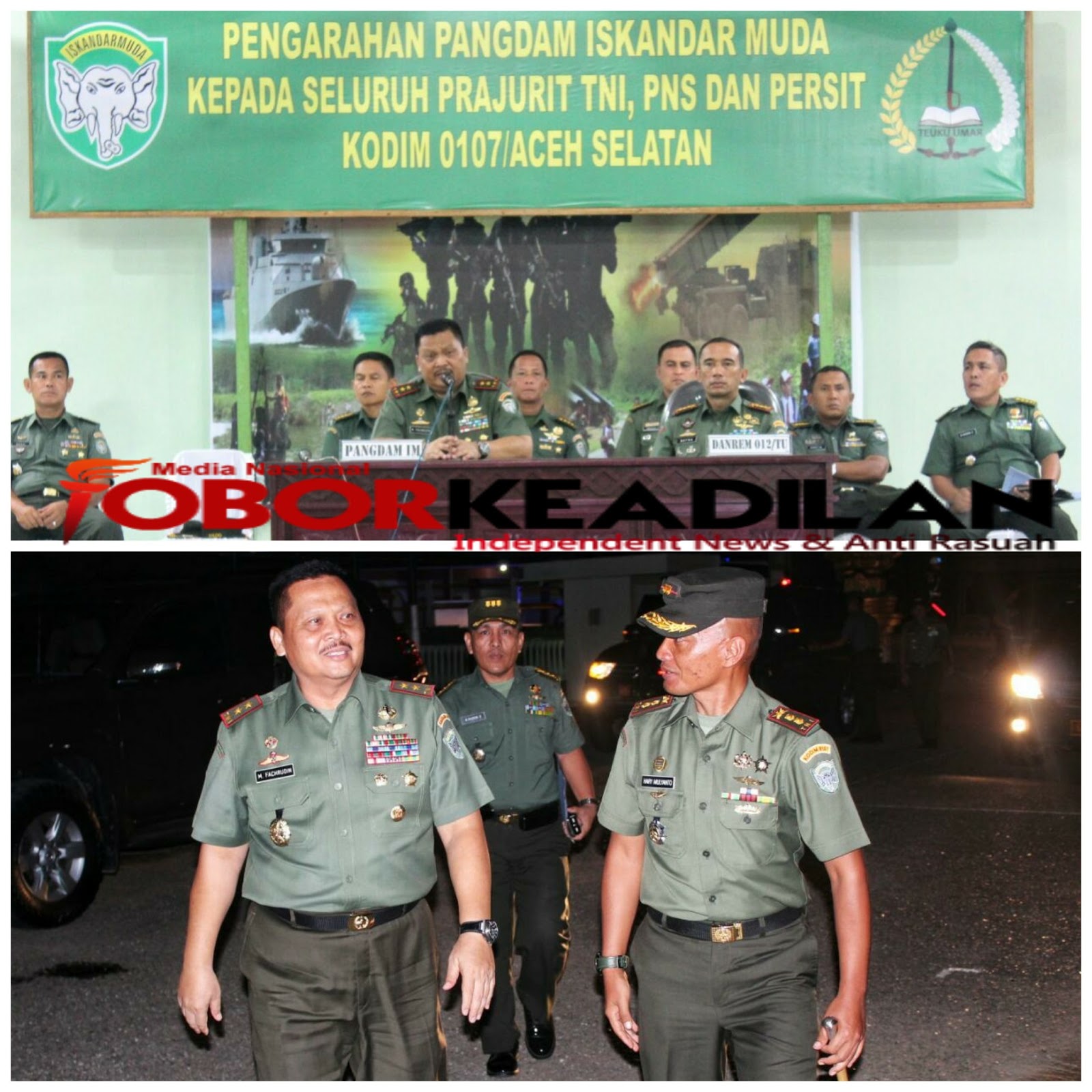Pangdam Iskandar Muda : Pegang Teguh Netralitas TNI dan Laksanakan Operasi Perbantuan untuk Polri 