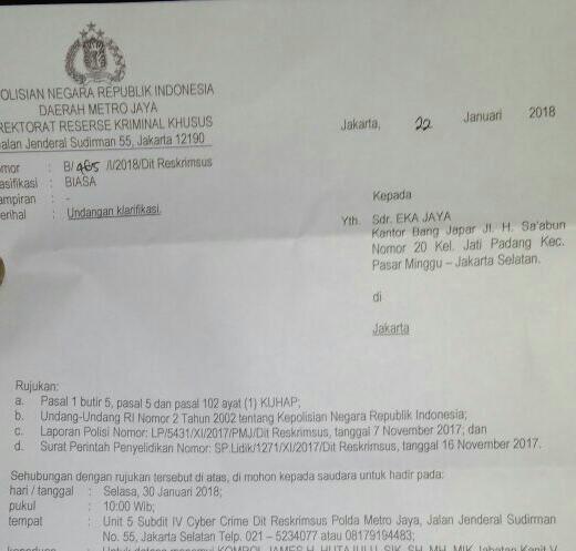 DEWAN PERTIMBANGAN PRESIDEN TIDAK MAU DIKRITIK,SIDARTO LAPOR POLISI