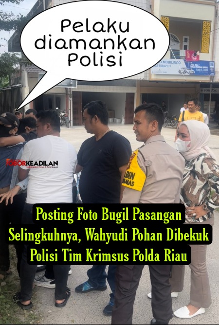TRC PPA Riau Dan Krimsus Polda Berhasil Mengamankan Tersangka Wahyudi Pohan Pengedar Konten Pornografi