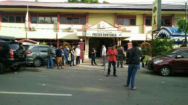 TEROR LEDAKAN DI BONTOALA, SULSEL, LUKAI DUA POLISI
