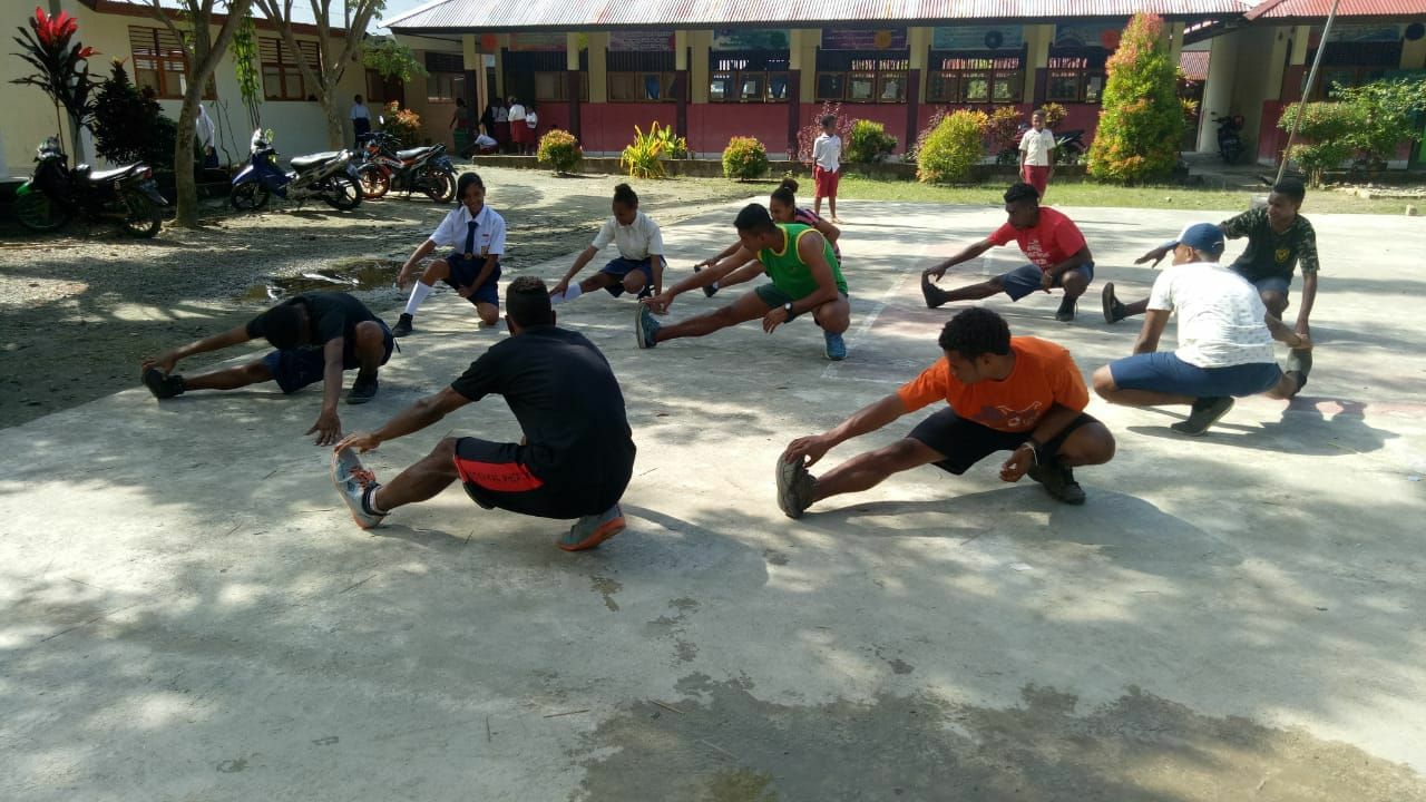 Siswa SMP 14 Koya Melakukan Seleksi  Untuk Mempersiapkan Calon Atlet Nasional Papua