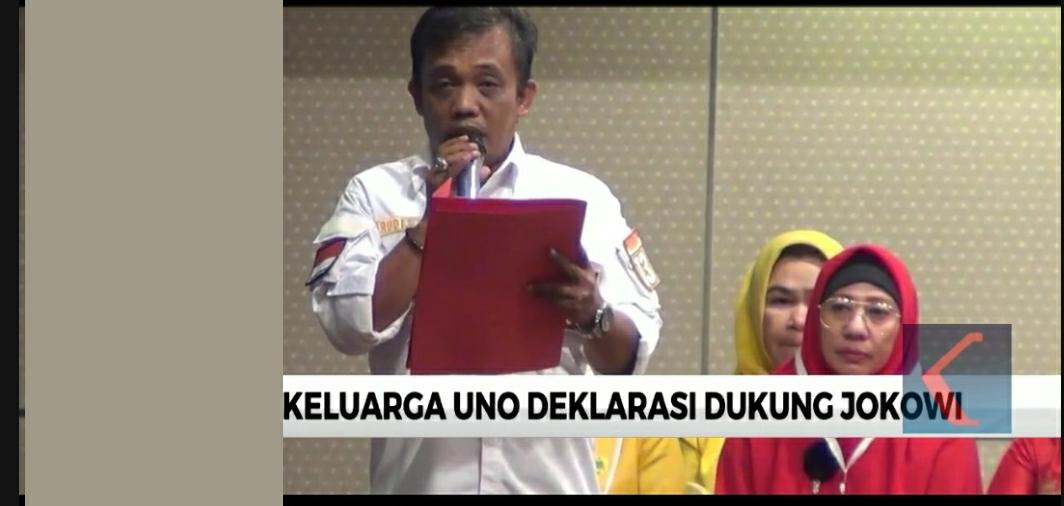 Keluarga Uno Deklarasi Dukung Joko Widodo