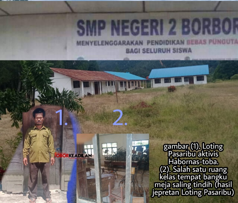 SMP Negeri 2 Borbor Berbenah, Respon Kritik Aktivis Habornas Loting Pasaribu 