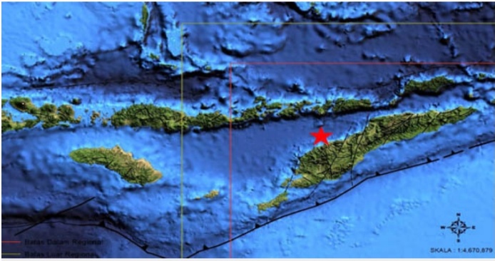 Gempa Dangkal Di Selat Ombay Tidak Berpotensi Tsunami