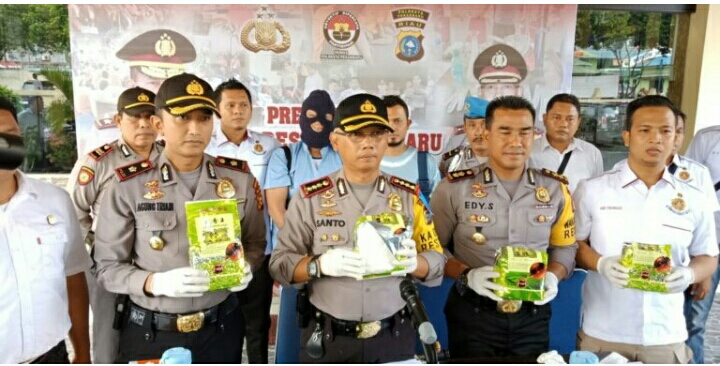 Polresta Pekanbaru Ungkap Empat Kilogram Narkoba Jenis Sabu Asal Aceh