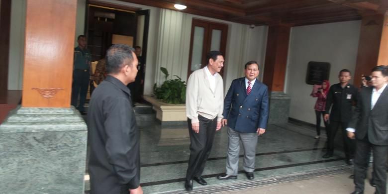Prabowo dan Luhut Panjaitan Bertemu, Membahas apa Gerangan ?