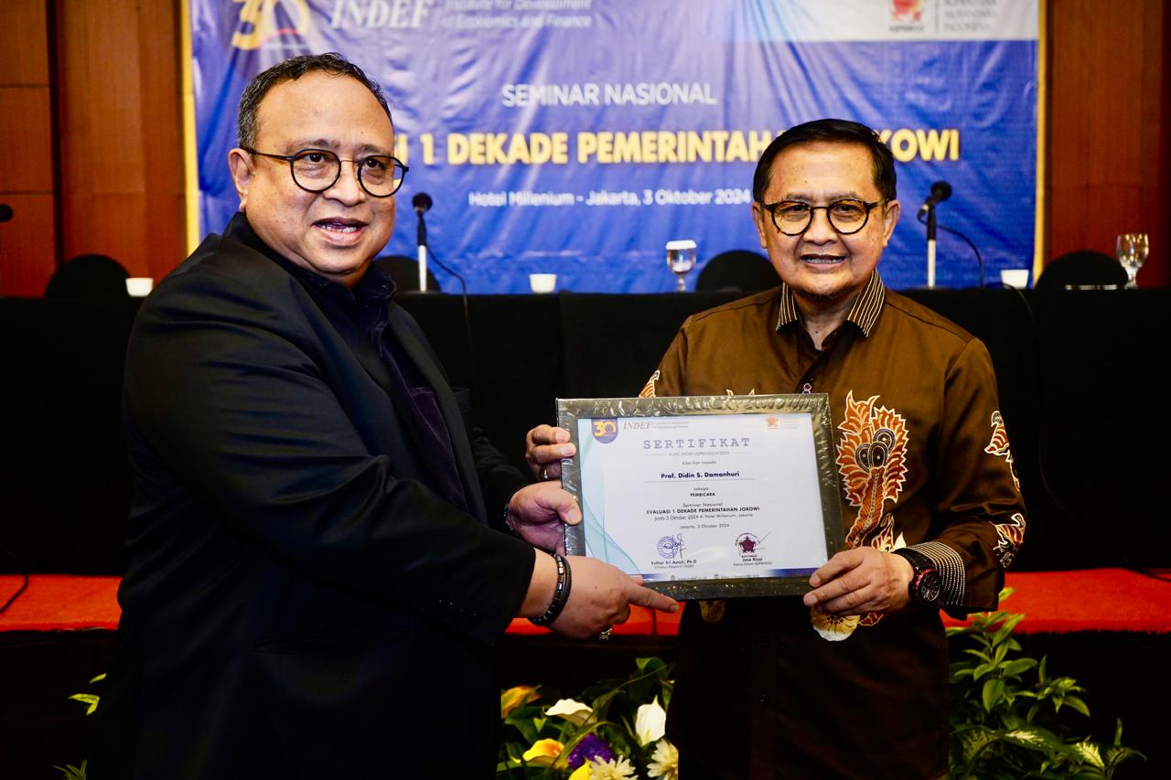 "Prof Didin S Damanhuri: Pembenahan Tata Kelola 50-50 Kunci Pertumbuhan Ekonomi 8 Persen"