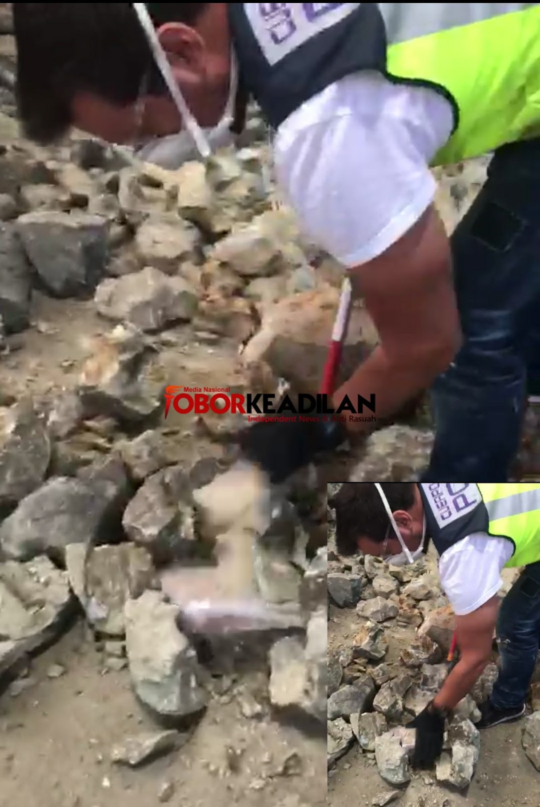 Cara Baru Penyelundupan Narkoba Ditarok Dalam Batu Alam, Waspada..!!!