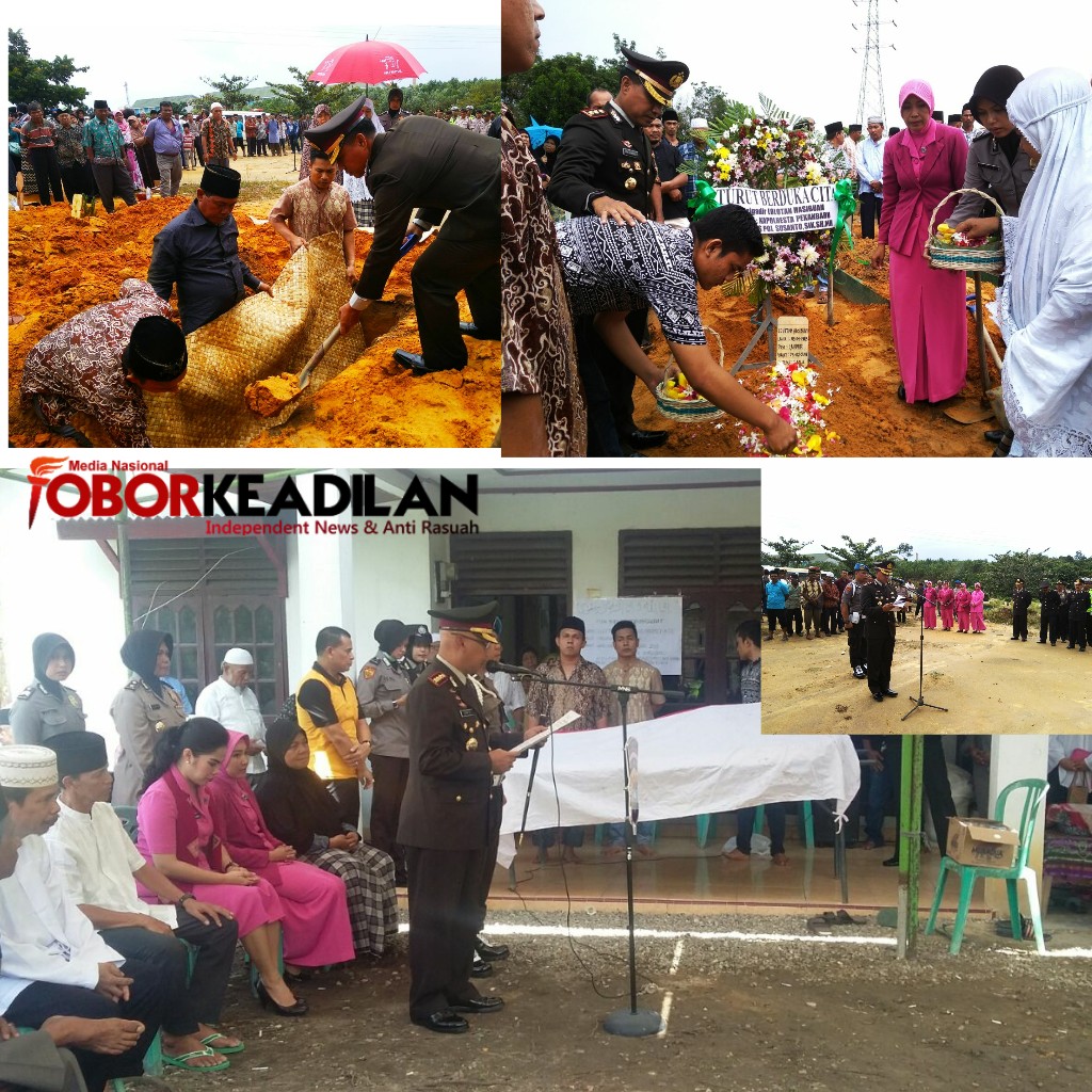 Berita Duka,Polresta Pekanbaru Gelar Upacara Pelepasan dan Pemakaman Jenazah