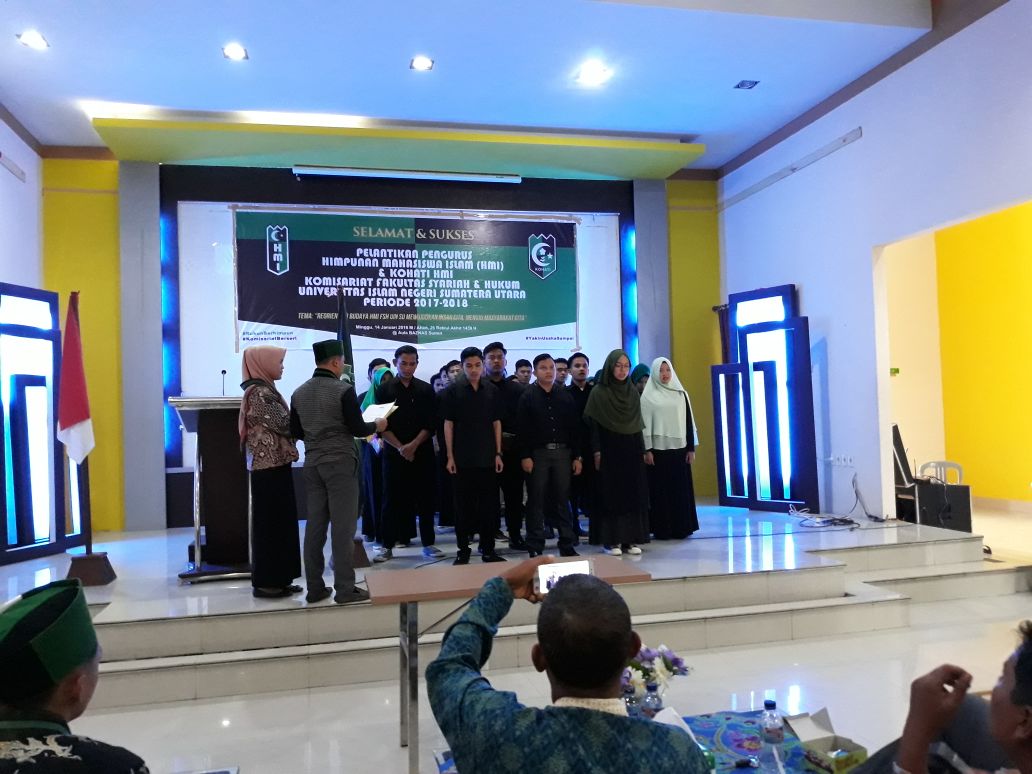  Pelantikan HMI FSH UINSU berlangsung Khidmat