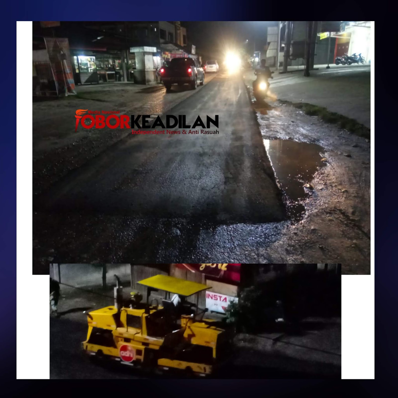 Detik Menegangkan Dikerjakan Malam Hari, Tanpa Papan Informasi, Bangunan Jalan Babusalam Duri Jadi sorotan Publik