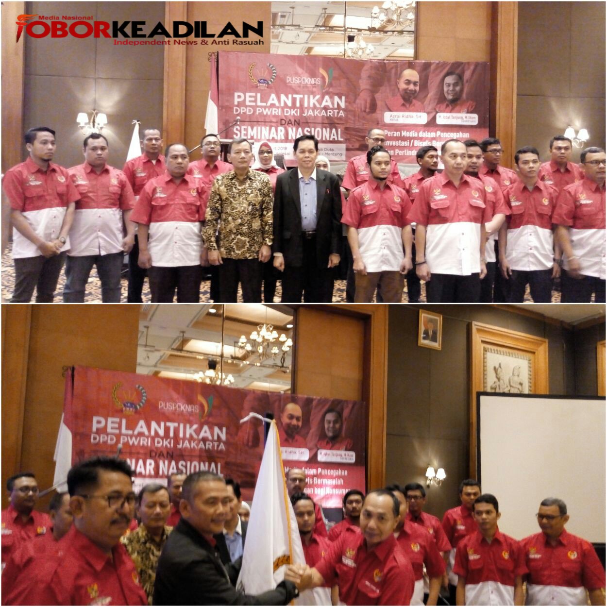Resmi dilantik, Azrai Ridha. SH Nahkoda Baru DPD PWRI DKI Jakarta 