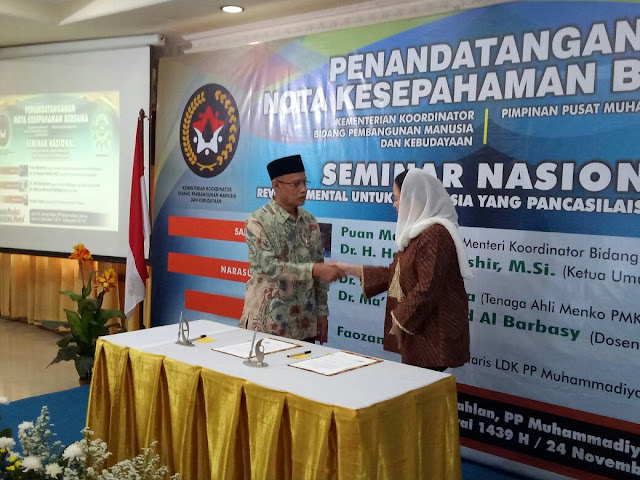 Penandatanganan Nota Kesepahaman Bersama Revolusi Mental Untuk Indonesia Yang Pancasilais dan Berkemajuan