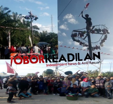 Kemeriahan HUT RI Ke 73 Di Simpang 5 Desa Petani Sangat Meriah