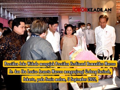 Presiden Republik Indonesia Jokowi Widodo Ajak Presiden Filipina Ferdinand Marcos Jr Kunjungi Gedung Sarinah