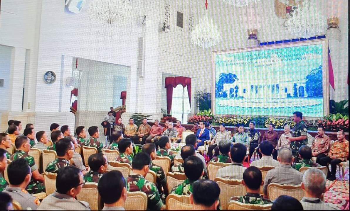 Panglima TNI Beri Sambutan Dihadapan Presiden RI