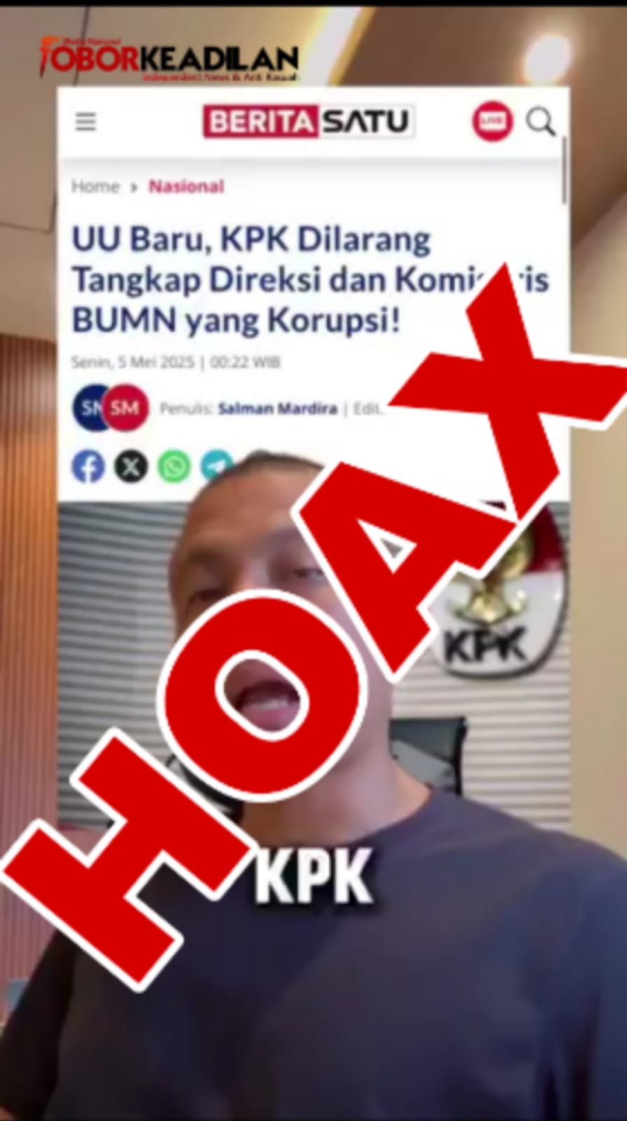 JANGAN TERTIPU! KPK TETAP BISA TANGKAP DIREKSI BUMN YANG KORUP 