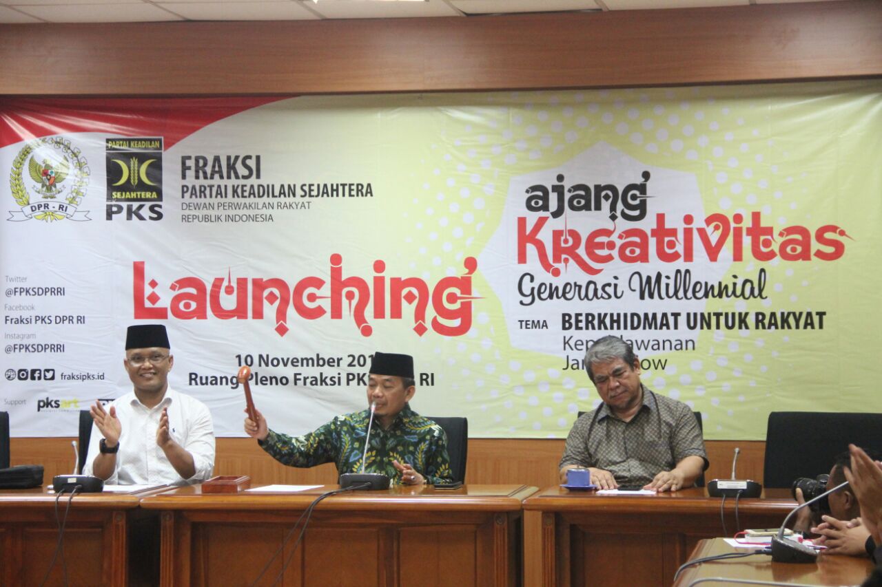 Memperingati Hari Pahlawan, Fraksi PKS DPR RI Launching Lomba Ajang Kreativitas Generasi Milenial