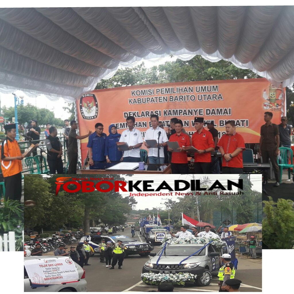 KPU BARITO UTARA GELAR DEKLARASI KAMPANYE DAMAI