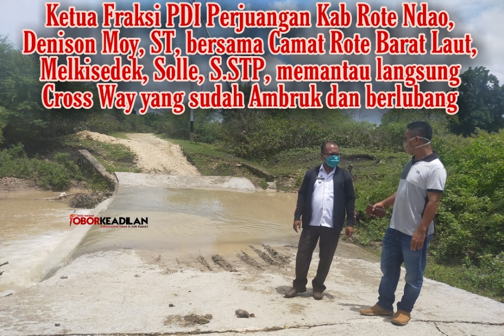 Ketua Fraksi, Dinas PUPR dan Camat Pantau Langsung Jalan Dupeana-Translok