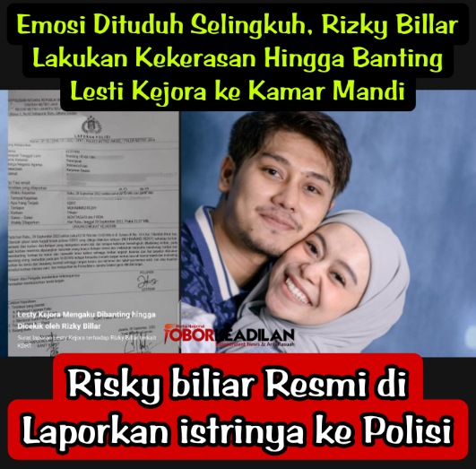 Dicekik Berkali-kali Lesti Kejora Korban KDRT, Rizky Billar Diadukan ke Polres Jakarta Selatan 