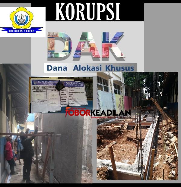 Korupsi Dana Alokasi Khusus (DAK), SMP Negeri 1 Hancurkan Taman Buat WC 