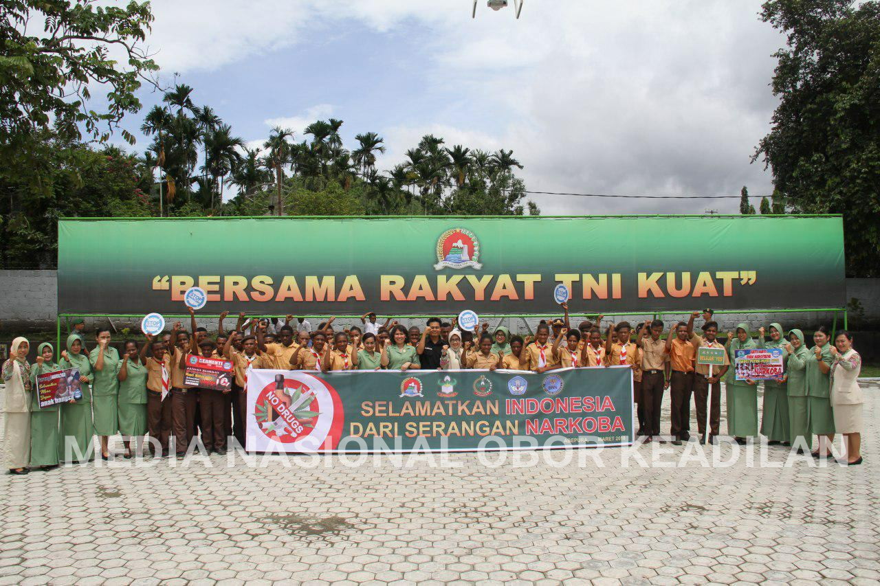 Korem 172/PWY Ajak Pelajar Se-Jayapura Perangi Narkoba