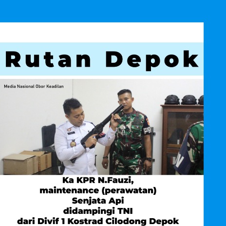 Lakukan Maintenance, Kepala KPR Rutan Depok Pastikan Senjata Api Berfungsi Dengan Baik 