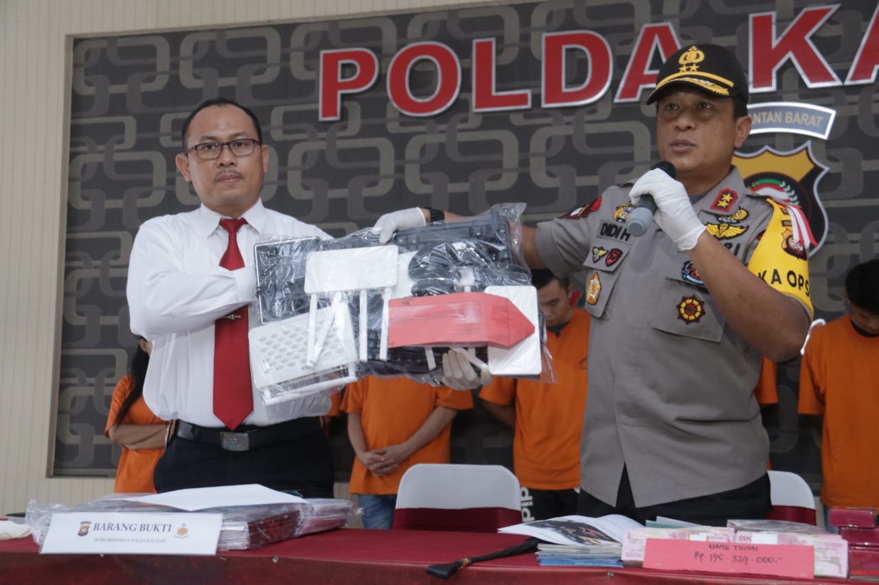 Polda Kalbar Ungkap Judi Online Dan Togel Beromset Miliaran Rupiah