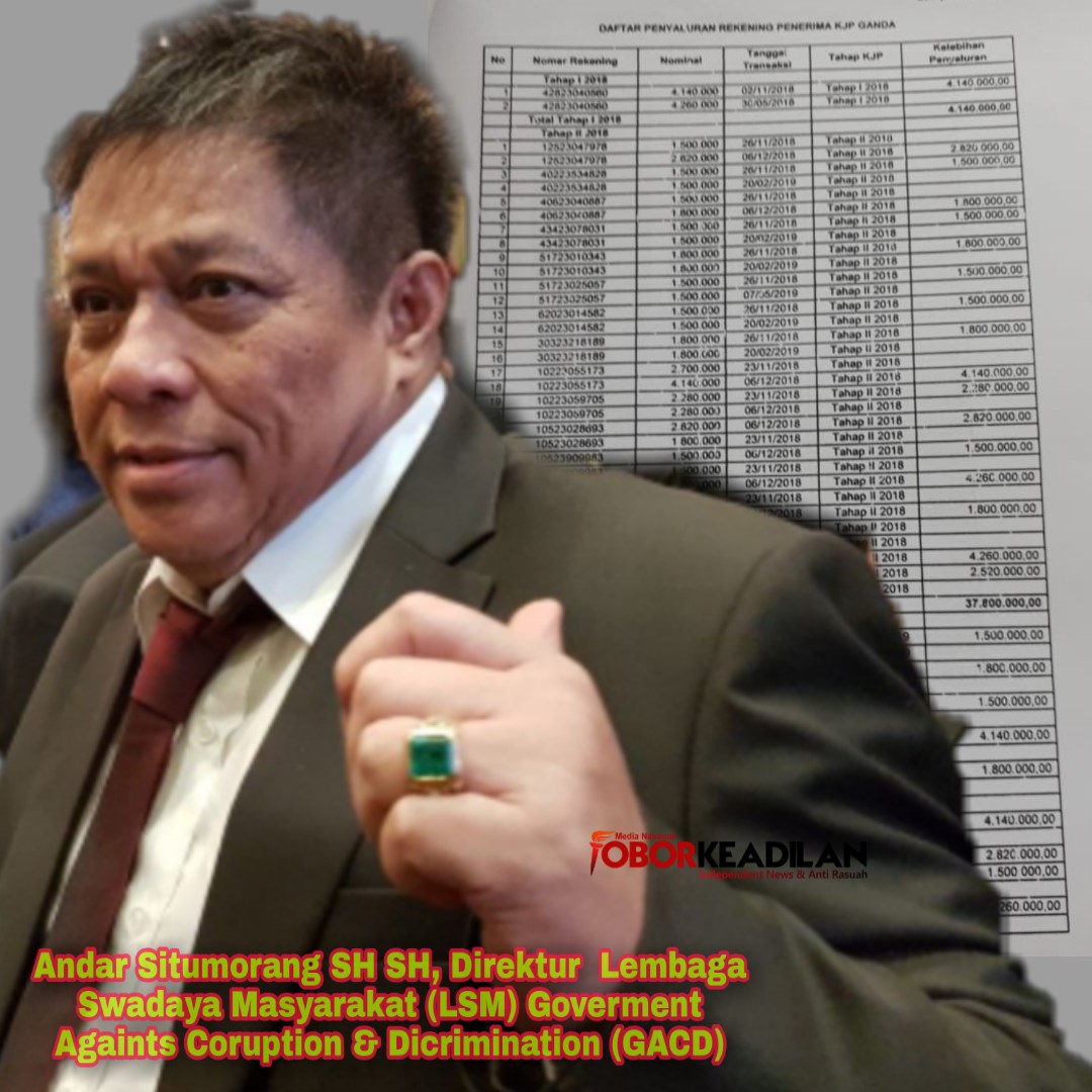 Anggaran ganda KJP Disdik dan Dirut Bank DKI, Andar GACD minta Bareskrim segera periksa korupsi berkelanjutan ini