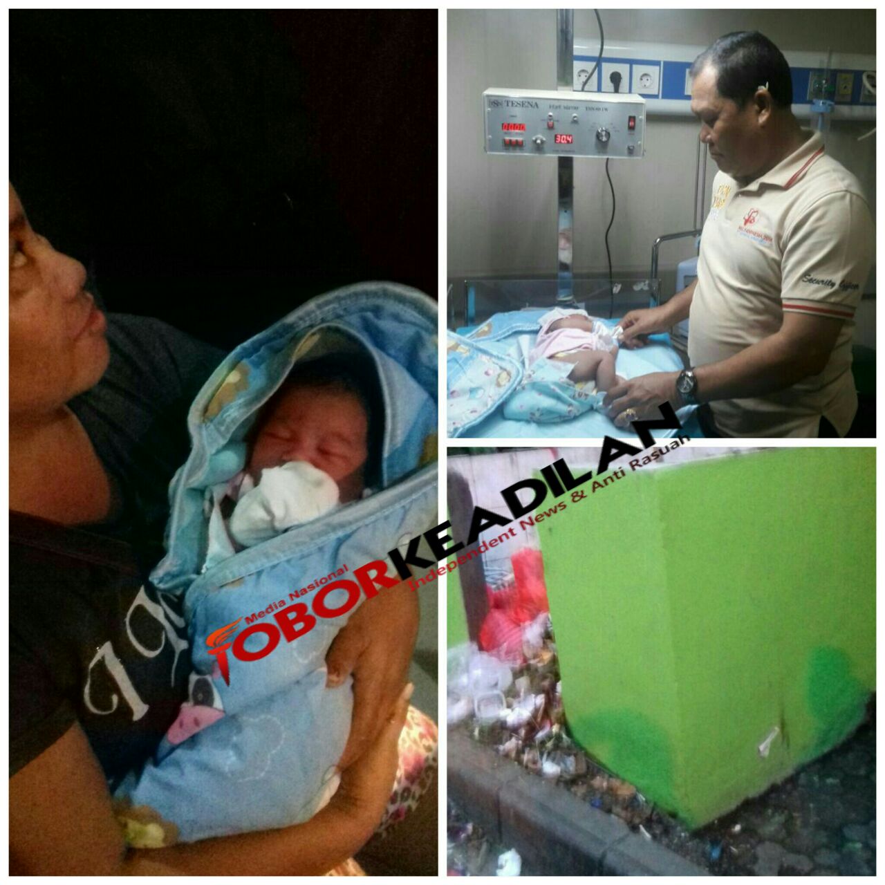 Bayi Terbungkus diikat dalam Plastik , Gegerkan  Warga Pasar Mengwi Badung Bali