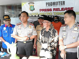 PEMUSNAHAN BARANG BUKTI SABU DI POLRESTRO TANGERANG KOTA