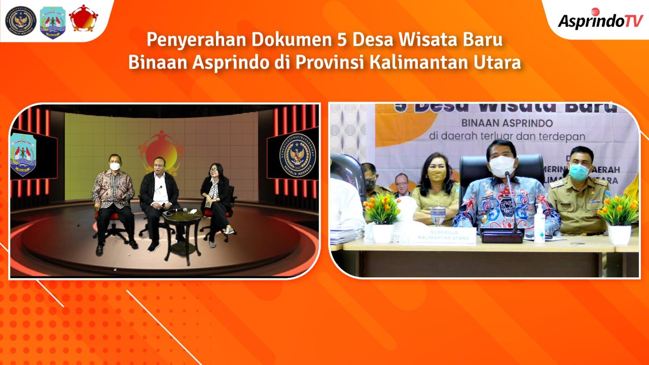 Gubernur Kaltara Serahkan Dokumen 5 Desa Wisata Binaan Asprindo ke Kemenparekraf