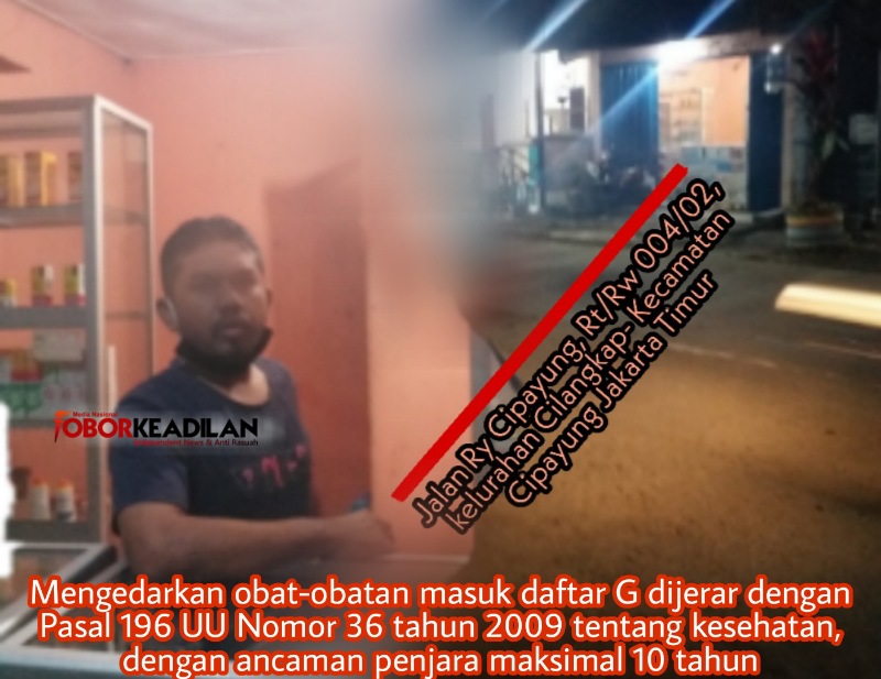 Aksi Peredaran Obat Keras di Cilangkap Cipayung Diduga Dibekingi Oknum Polisi Polda 