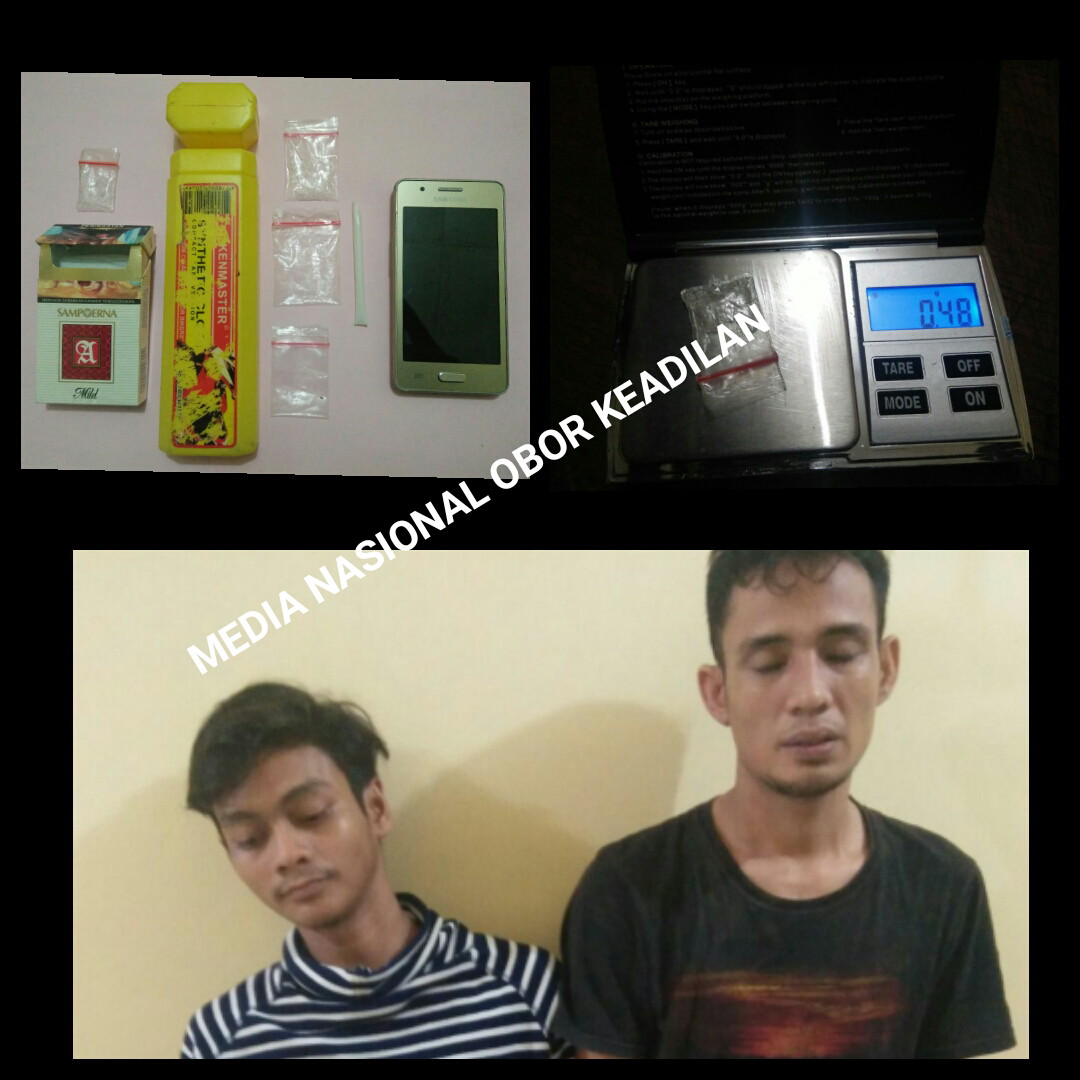 DUA PRIA PENGEDAR NARKOBA  DITANGERANG , DIRINGKUS TEAM POLSEK NEGLASARI