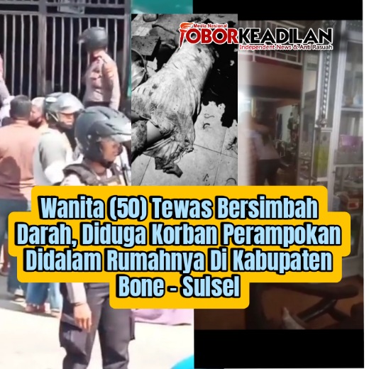 Tewas Mengenaskan, Seorang wanita bernama Dahlia (50) di Bone, Sulsel Diduga Korban Rampok