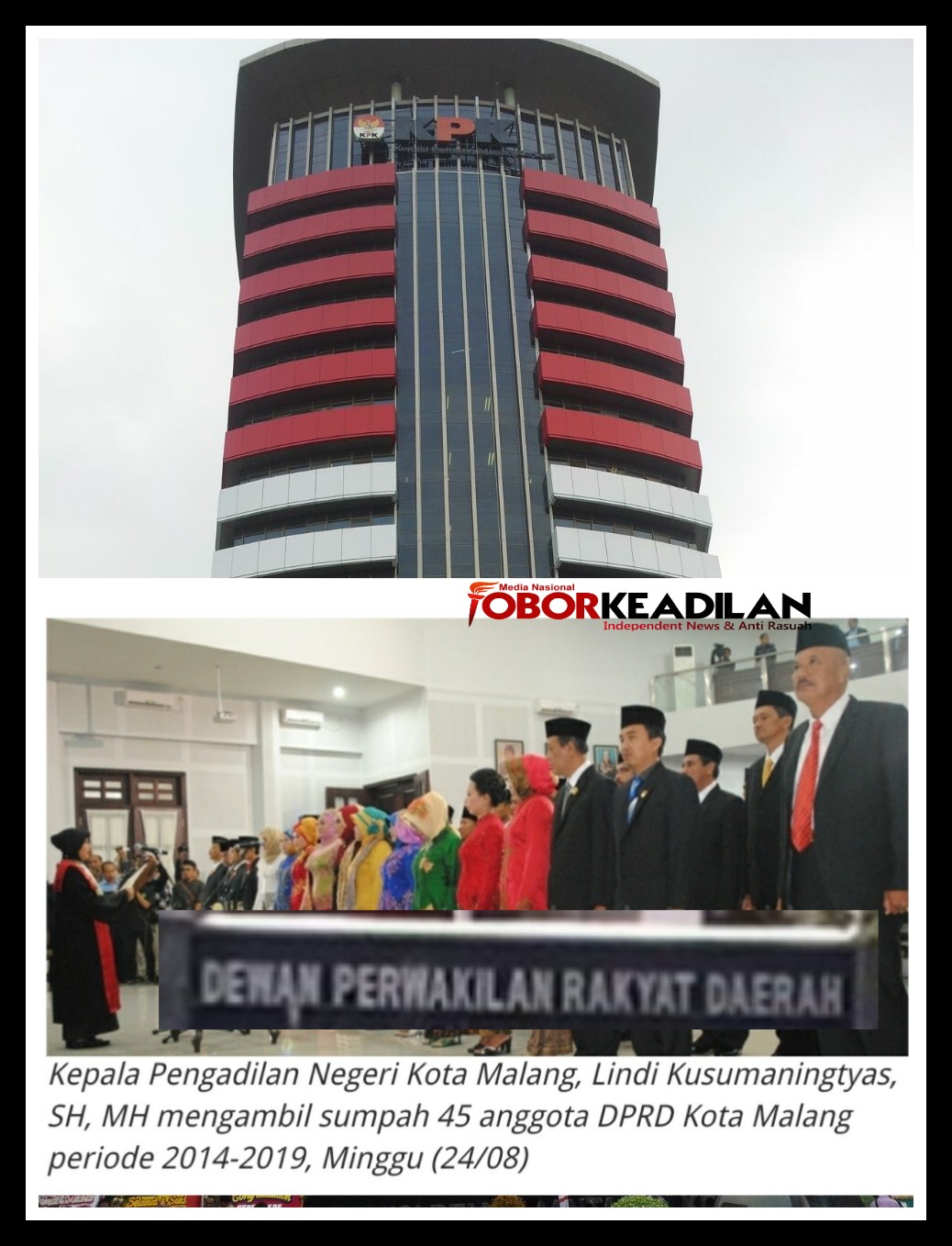 Semangat "gotong royong Suap" 41 Dari 45 Oknum  DPRD Malang  DiTersangkakan Oleh KPK 