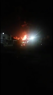Maraknya Penimbunan Minyak Mentah  Di Lampung Mengakibatkan Gundang Penimbunan Minyak Mentah Terbakar Hebat 