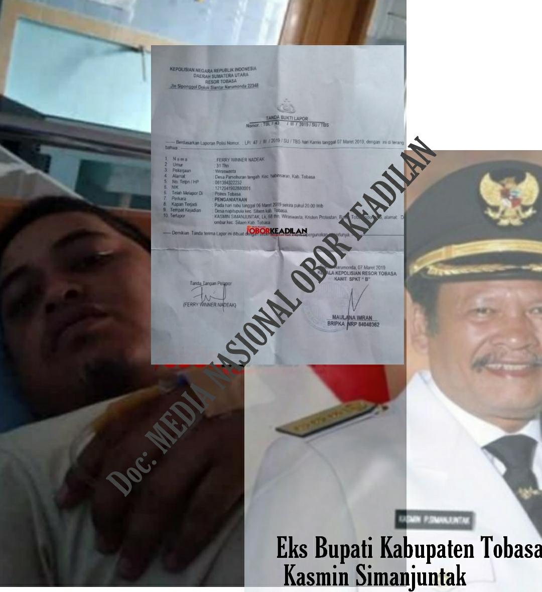 Mantan Bupati Tobasa Aniaya Anak Pengusaha UD Masnur Parsoburan