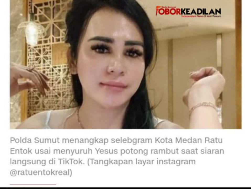 Dijemput Paksa Dan Ditahan Polisi, Ratu Entok Terjerumus Dalam Pusaran Penistaan Agama 