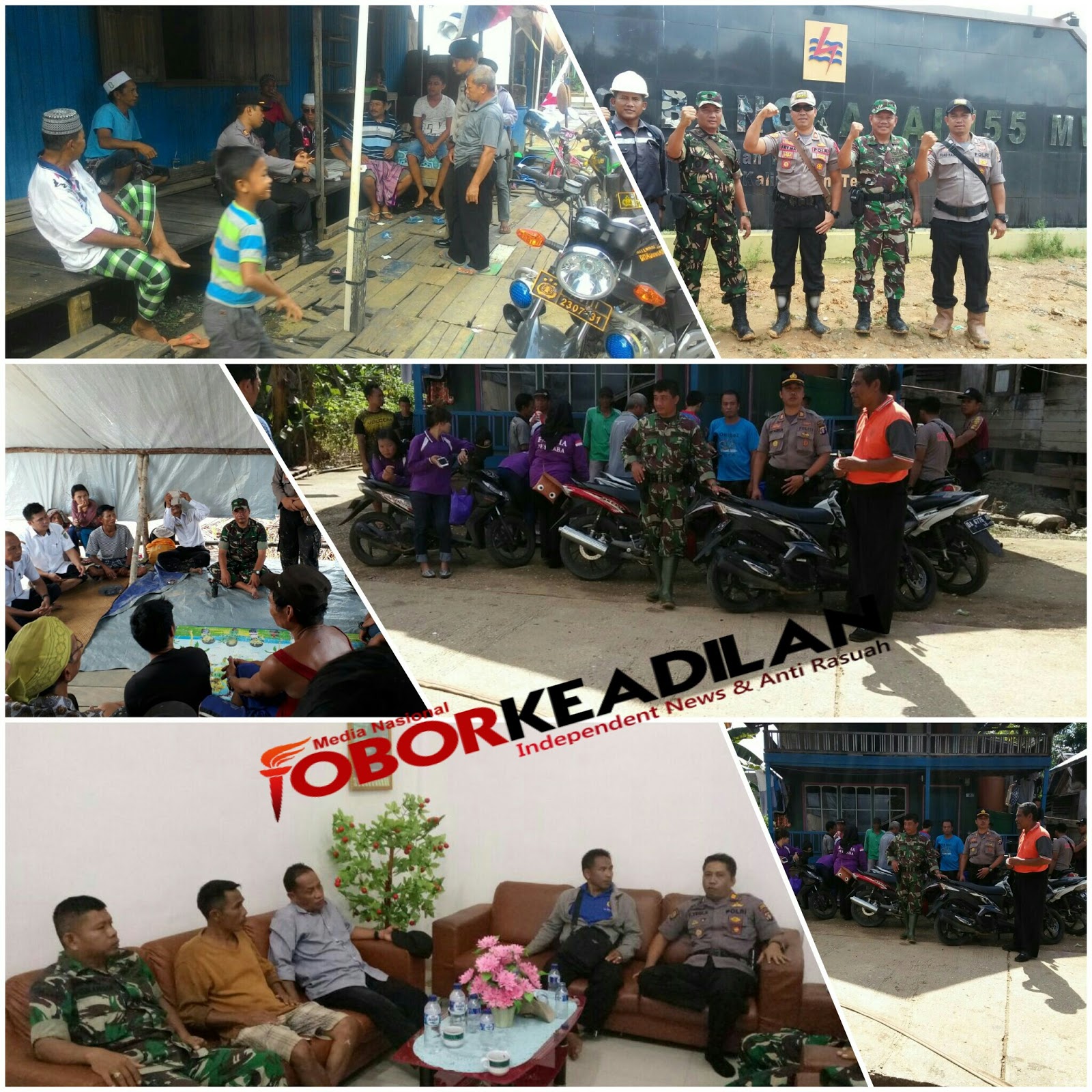 KAPOLSEK BERSAMA DANRAMIL LAHEI AJAK WARGA TURUT MENJAGA KAMTIBMAS JELANG PILKADA BUPATI DAN WAKIL BUPATI BARUT